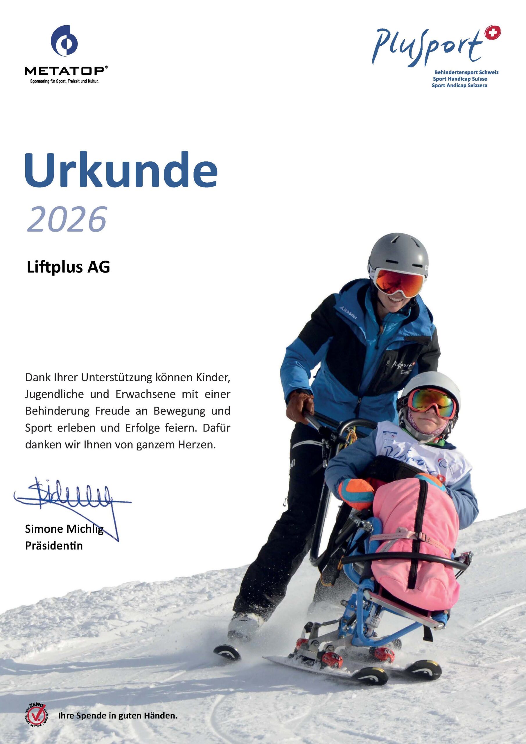 Spendenurkunde-PluSport-2026